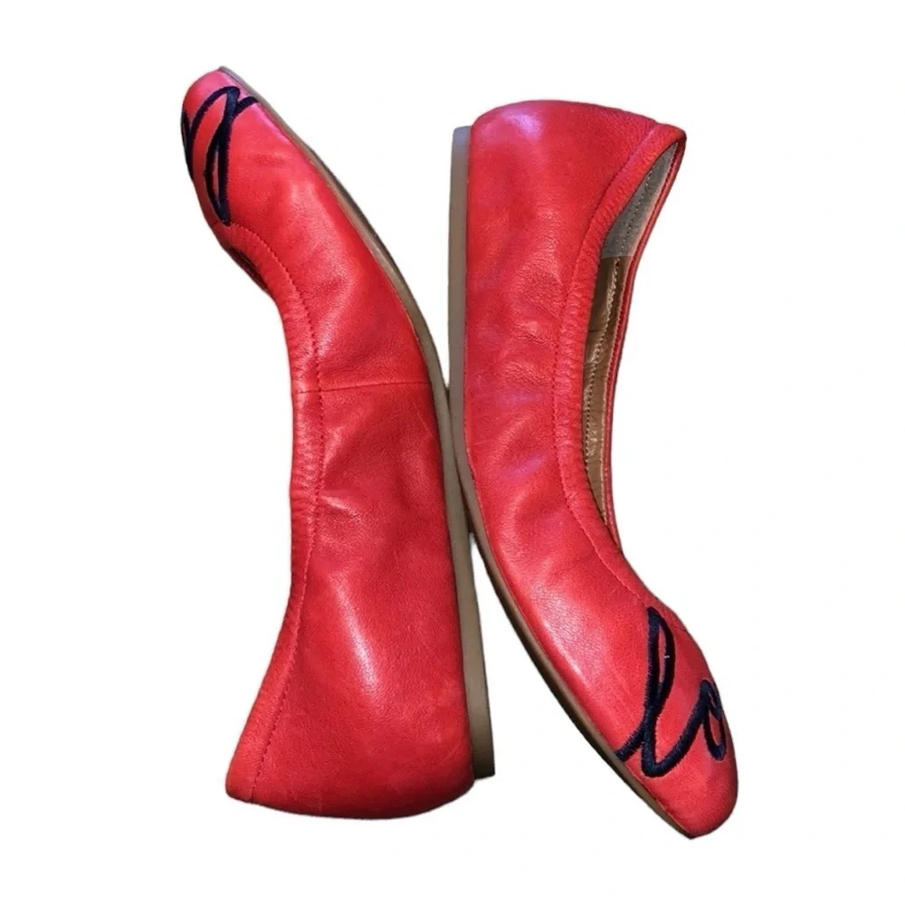 ❄️ ED by Ellen Degeneres | Langley Ballet Flat Vegan Salsa Red Girls Vario…